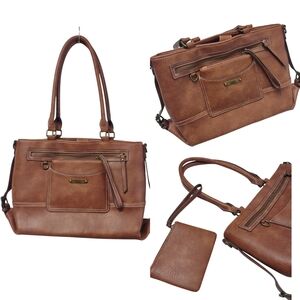 BOC Saddle Amherst Satchel Satchel Women Brown Handbags